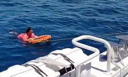 Denizde korku dolu anlar!