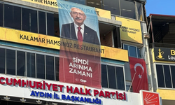 CHP Aydın İl Başkanlığı'na Kılıçdaroğlu posteri asıldı
