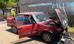 Nazilli'de araç yangını