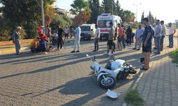 Nazilli'de motosikletler çarpıştı