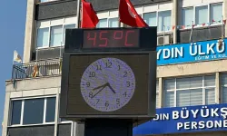 Aydın’da termometre 45 derece