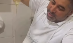 Pide salonundaki görüntü tepkilere konu oldu