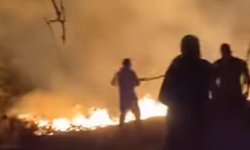 Gece saatlerinde korkutan yangın