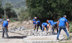 Bozdoğan Belediyesi'nden Eymir Mahallesi'ne yeni parke yol