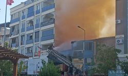 Germencik'te iş yeri yangını