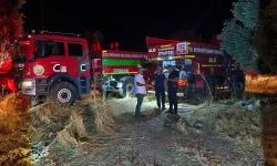 Sultanhisar’da gece yarısı yangın