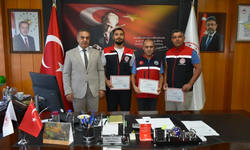 Tarım ve Orman Müdürlüğü personeline teşekkür belgesi