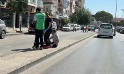 Motosiklet yayaya çarptı:1 yaralı