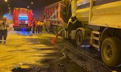 Tünelde kaza trafiği durdurdu