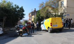 PTT aracından dumanlar yükseldi