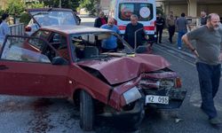Direksiyon hakimiyetini kaybetti, elektrik direğine çarptı