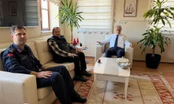 Jandarma komutanlarından Kaymakam Keklik’e ziyaret