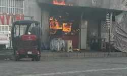 Nazilli'de panik yaratan yangın