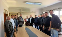 Künkçü'den yılın ahisine plaket takdimi