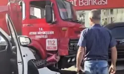 Yangına giden itfaiye kaza yaptı!