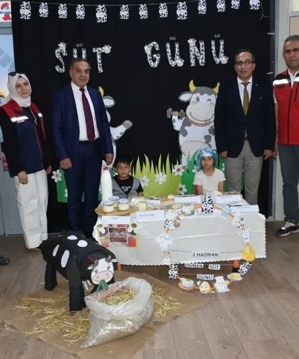 Miniklere süt tüketiminin önemi anlatıldı