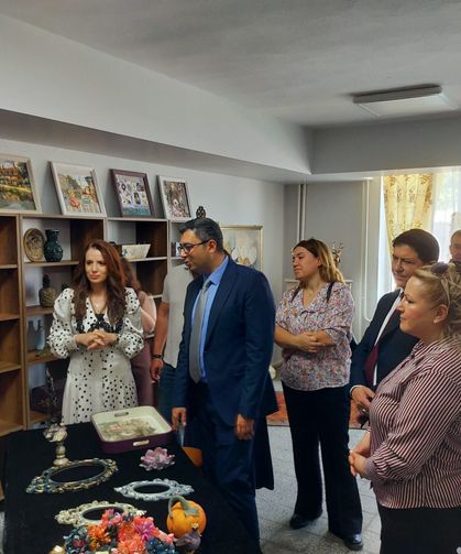 Öğrencilerinin el emekleri görücüye çıktı