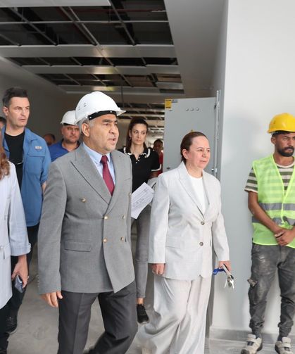 ADÜ Rektörü Kent, devam eden çalışmaları inceledi