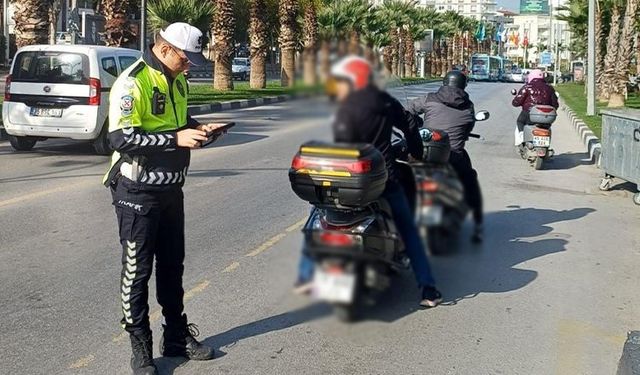 Motosikletlilere ceza yağdı
