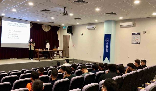 Öğrenciler kadına yönelik şiddet konusunda bilgilendirildi