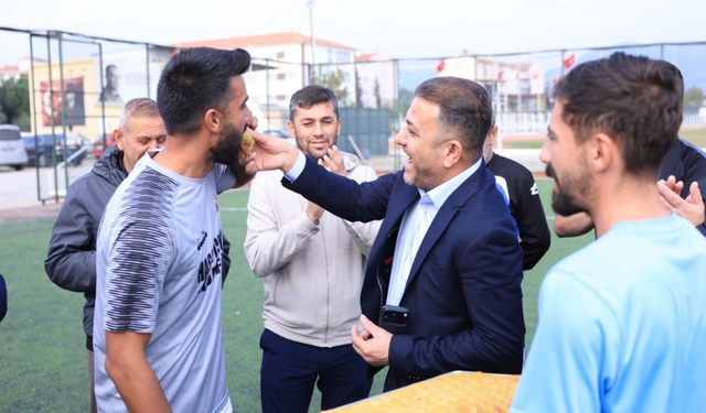 İncirliova Belediyespor’a baklava dopingi