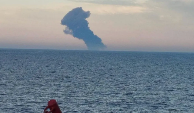 Kocaeli açıklarında tankerde patlama!