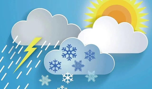 Doğu illerinde Kar Güney illerinde Güneş