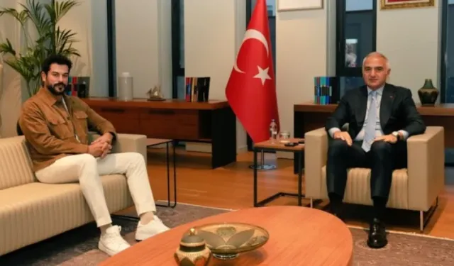 Ünlü oyuncudan Bakan ziyareti!