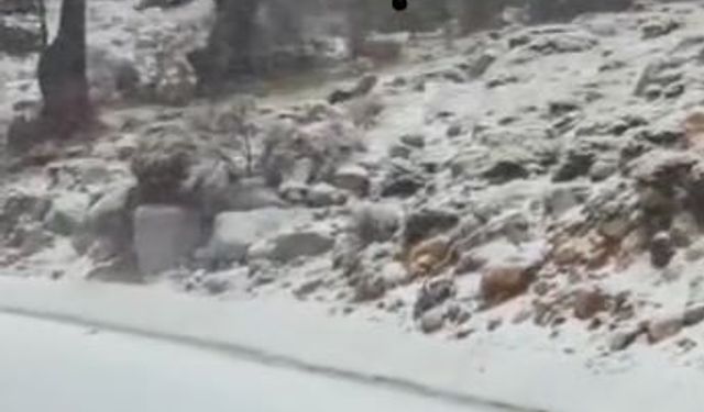 Denizli'nin yüksek kesimlerinde kar yağışı başladı