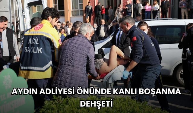 Aydın Adliyesi Önünde Kanlı Boşanma Dehşeti