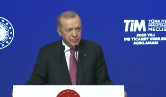 Erdoğan: 2025'te 273.4 milyar dolarla ihracatta yeni rekora imza attık
