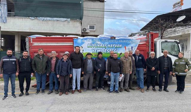 Başkan Çerçioğlu'ndan küçük üreticilere yem desteği