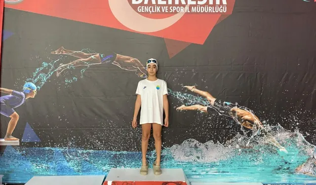 Aydınlı genç yüzücü zirveye çıktı!