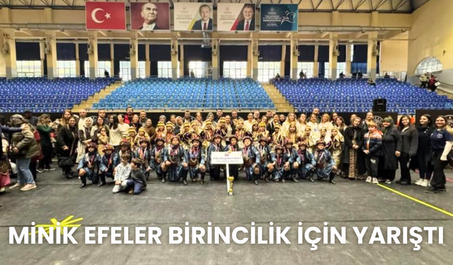 Minik efeler birincilik için yarıştı