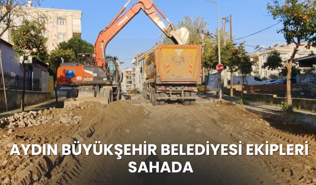Aydın Büyükşehir Belediyesi ekipleri sahada