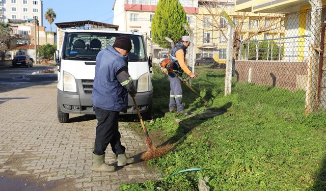 Nazilli Belediyesi’nden temizlik çalışmalarında yoğun mesai