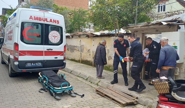 Bahçede Düşen Yaşlı Kadın İçin Ekipler Seferber Oldu