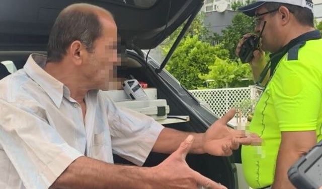 Ayakta Durmakta Zorluk Çeken Sürücü 'Pes' Dedirtti