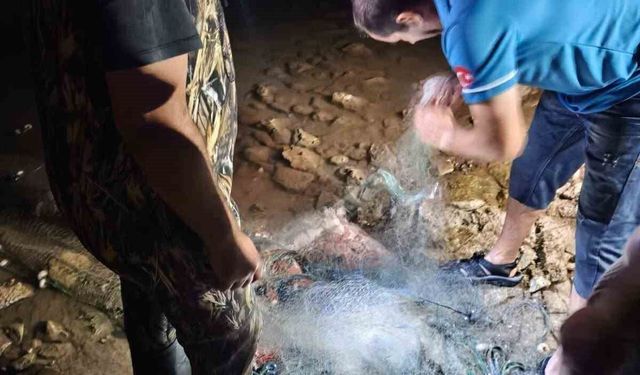 Sahipsiz balık ağlarına el konuldu