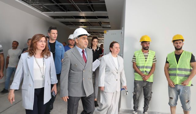 ADÜ Rektörü Kent, devam eden çalışmaları inceledi