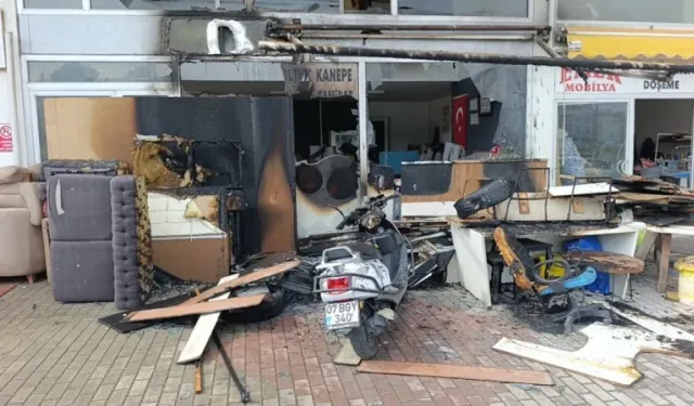 Balkonda çakmakla oynayan çocuk yangın çıkardı