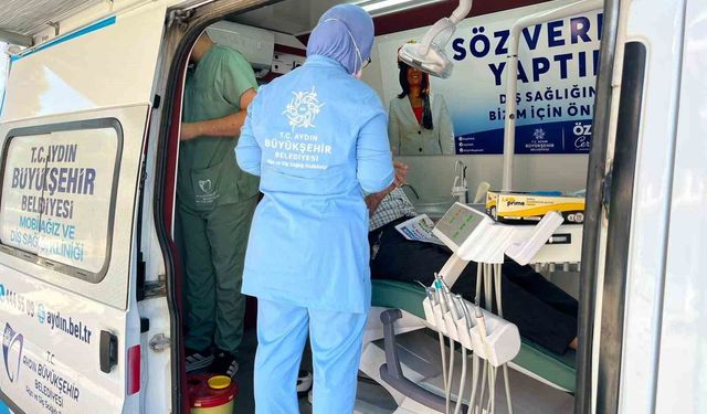 Aydın’da Mobil Diş Kliniklerine Yoğun İlgi!