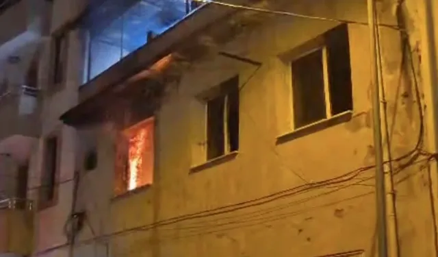 Aydın'da gece yarısı korkutan bina yangını