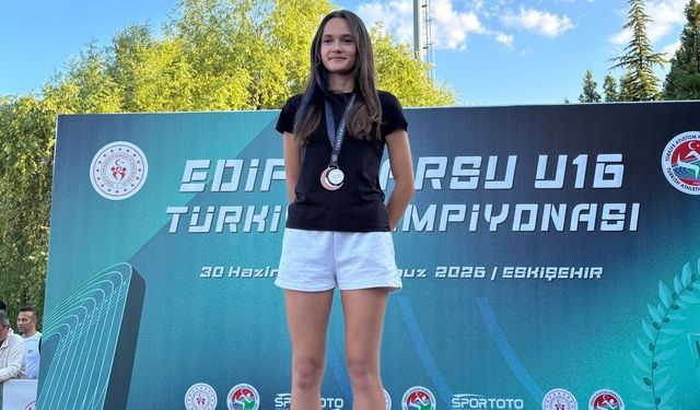 Aydınlı sporcudan Türkiye ikinciliği
