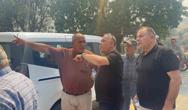 Başkan Özel, yangın bölgesinde çalışmaları takip etti