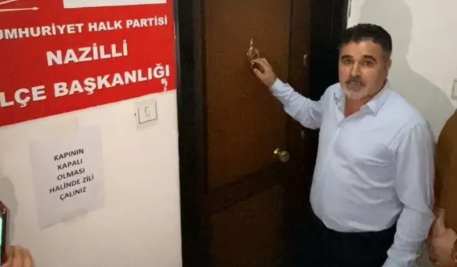 CHP Nazilli'de başkan binaya alınmadı