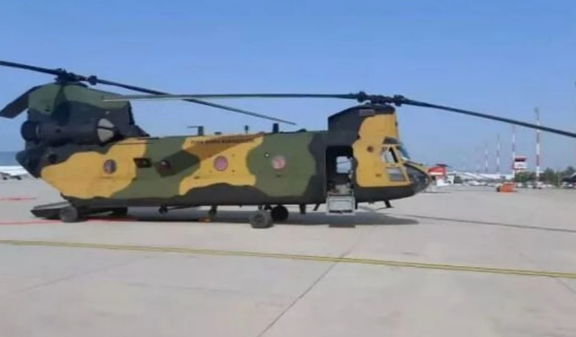 Türkiye'nin en büyük yangın söndürme helikopteri Bozdoğan'da