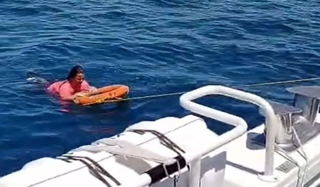 Denizde korku dolu anlar!