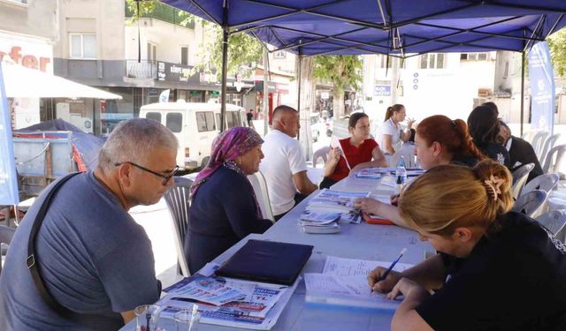 Mobil diş klinikleri Germencik ve Koçarlı'da yoğun ilgi gördü