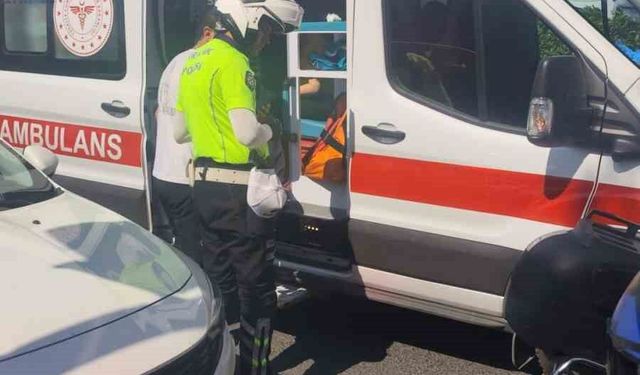 Motosiklet sürücüsü yaralandı: 'Araç sıkıştırdı' iddiası